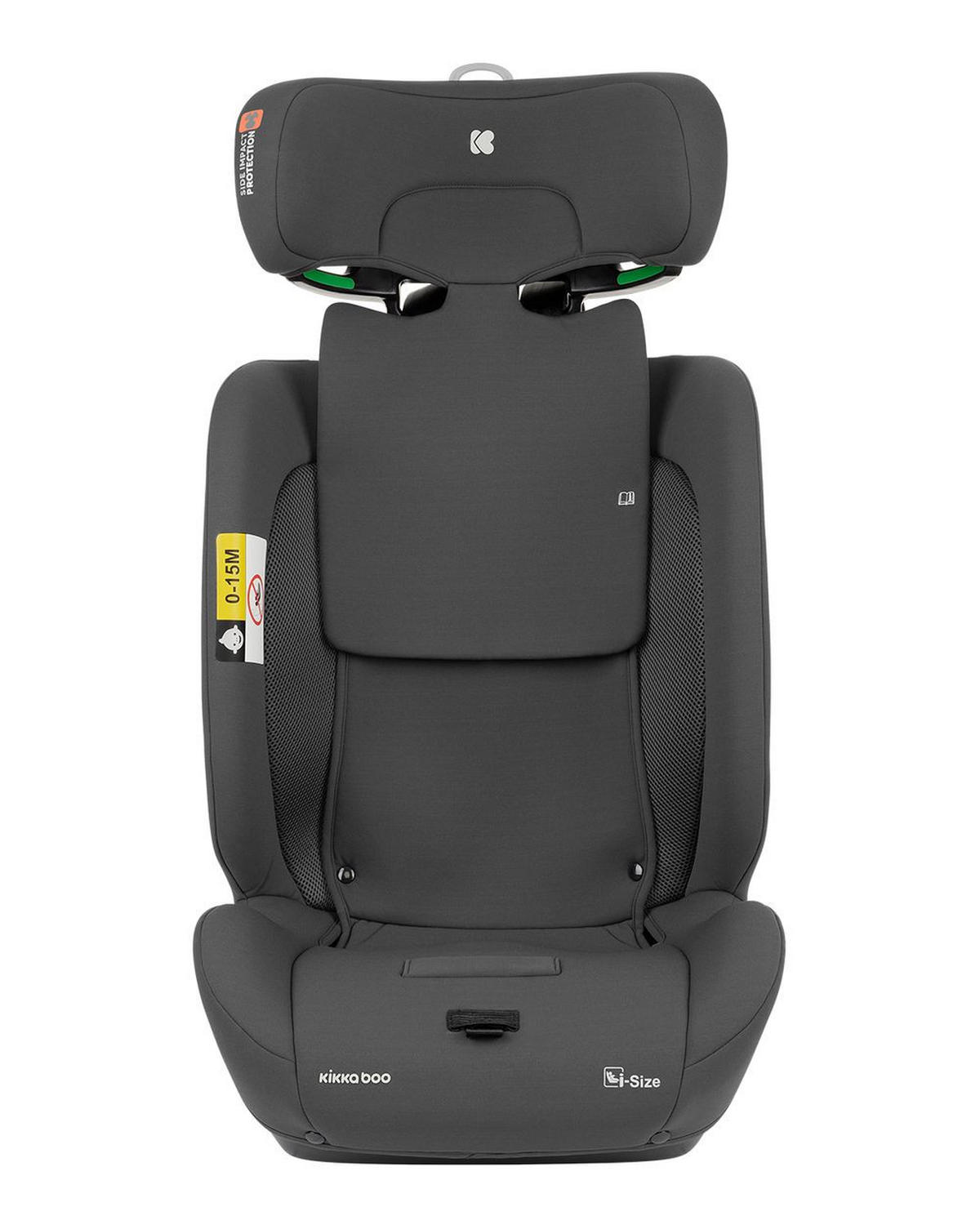 KINDERSITZ i-Flit i-Size dunkelgrau (76-150cm) Isofix Kopfstütze verstellbar SPS - Dunkelgrau, Kunststoff (44/62/45cm) - Kikka boo
