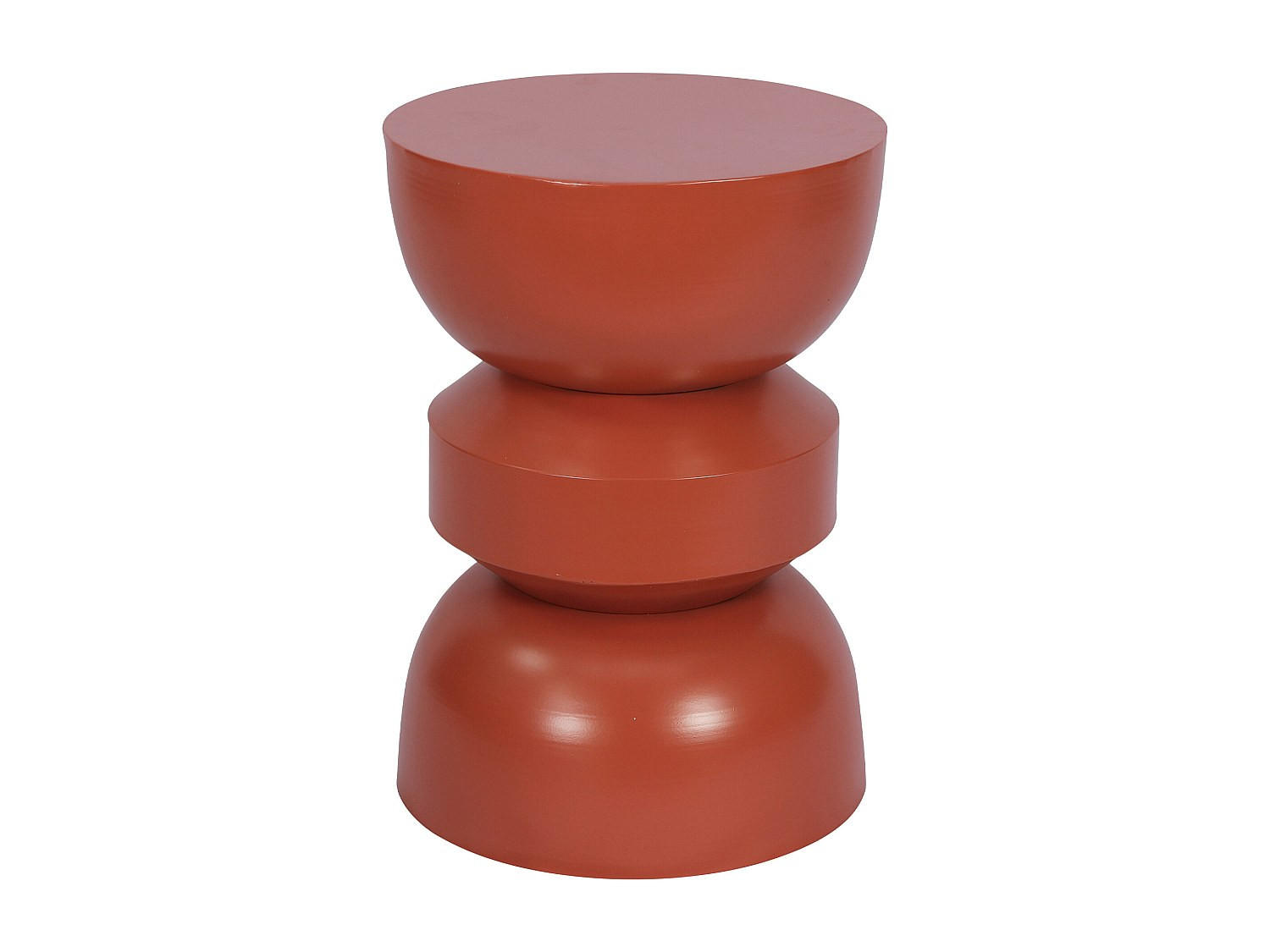 GARTENBEISTELLTISCH - 35 cm x 35 cm - Metall - Terracotta TOQO - Terracotta, Metall (35/35/50cm) - Vente-Unique