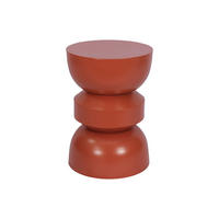 GARTENBEISTELLTISCH - 35 cm x 35 cm - Metall - Terracotta TOQO - Terracotta, Metall (35/35/50cm) - Vente-Unique