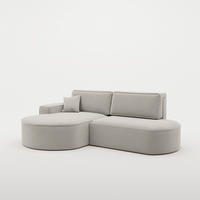 ECKSOFA Venedig Mit Schlaffunktion - Hellgrau, Holzwerkstoff/Textil (278/179cm) - Fun Möbel