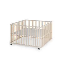 LAUFGITTER XXL 120x120 cm - sahara dust/natur - Premium Kollektion - Sandfarben/Naturfarben, Holz (120/74/120cm) - Sämann – make a difference.