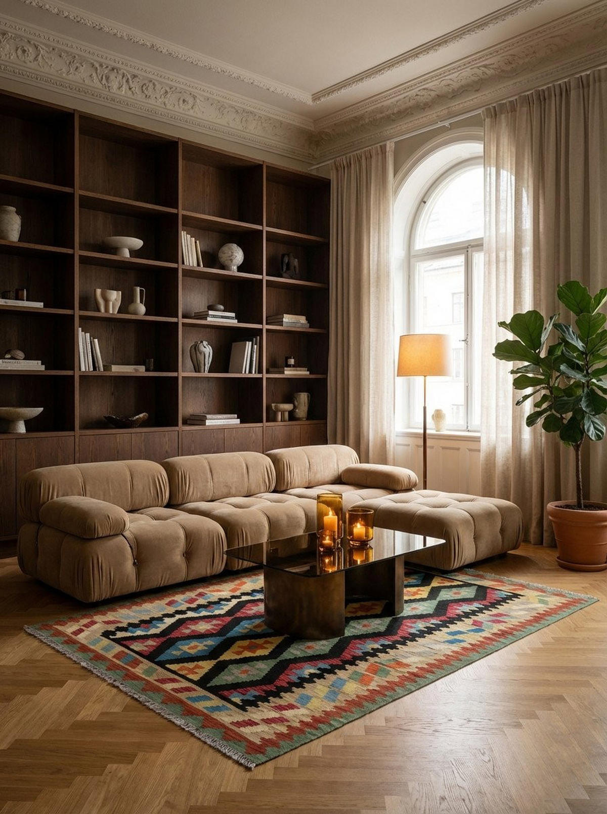 HANDWEBTEPPICH Kelim Gashgai Schwarz 197/157 cm Schurwolle - Schwarz, Textil (157/197cm) - Looma