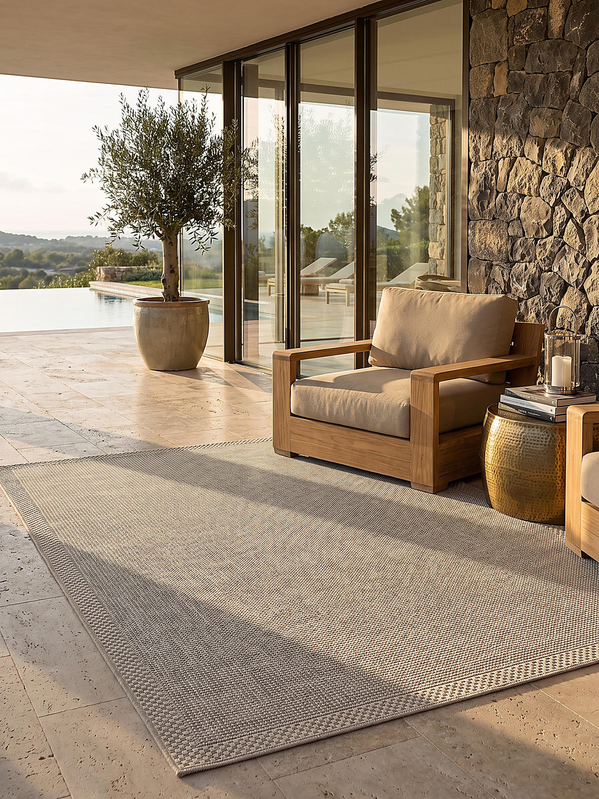 FLACHWEBTEPPICH Uni ESERA Polypropylen Beige 140 x 200 cm - Beige, Textil (140/200cm) - KADIMA DESIGN
