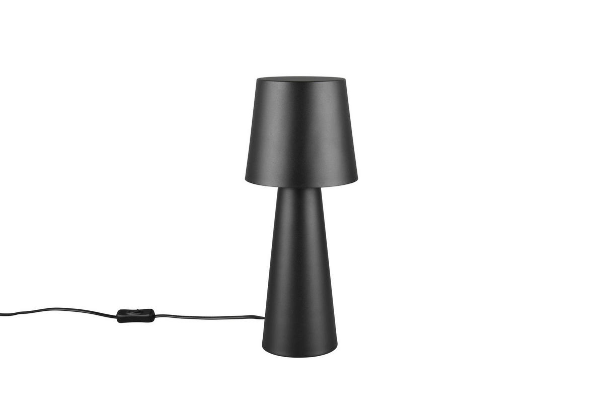 TISCHLAMPE NUBIAN - Schwarz - 16/16/40 cm - Schwarz, Metall (16/16/40cm) - Trio Leuchten