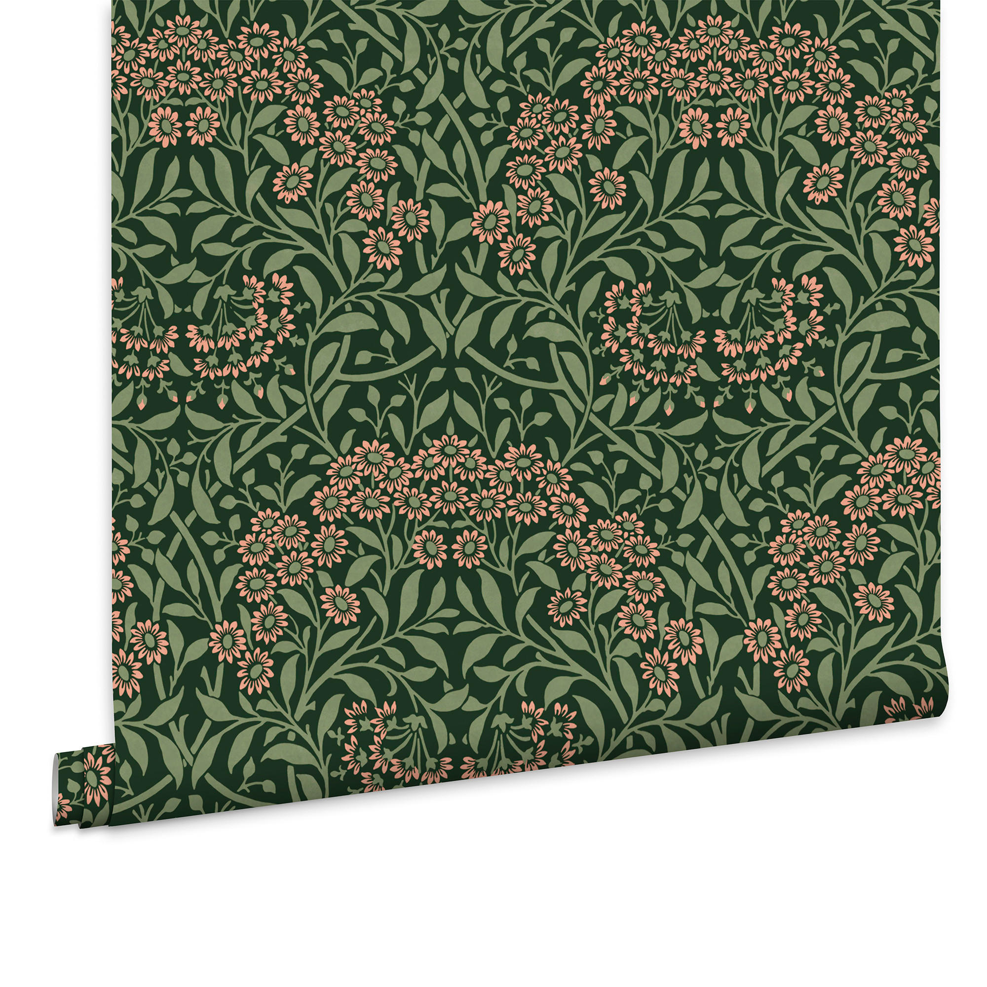 VLIESTAPETE Herbstaster 1000x52cm - Grün, Papier/Kunststoff (52/1000cm) - William Morris at Home