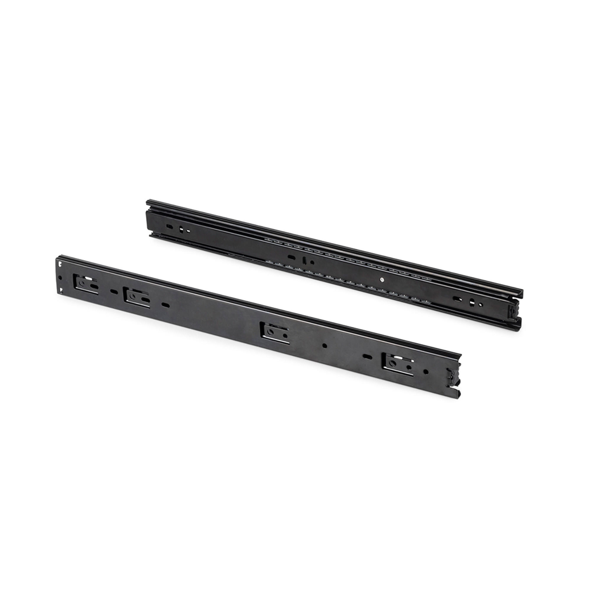 KUGELFÜHRUNGEN Höhe 45mm, Tiefe 300mm, Vollauszug, Schwarz 5er-set - Schwarz, Metall (1.27/5/30cm) - EMUCA