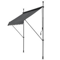 KLEMMMARKISE Stem - Grau, Textil/Metall (250/309/120cm) - pro.tec