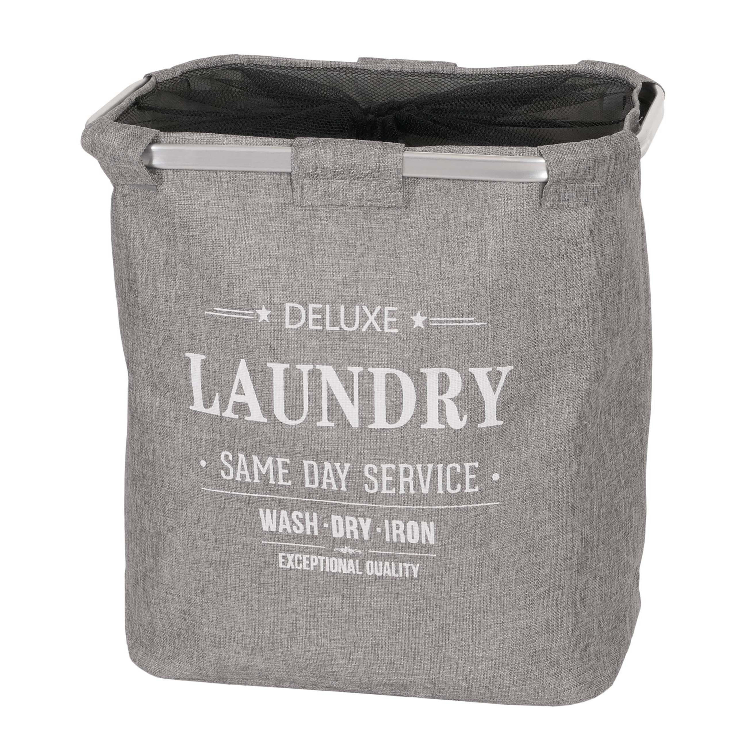 KOLEKTOR PERILA Z MREŽO 82L Siva - siva, tekstil (52/54/32cm) - MCW