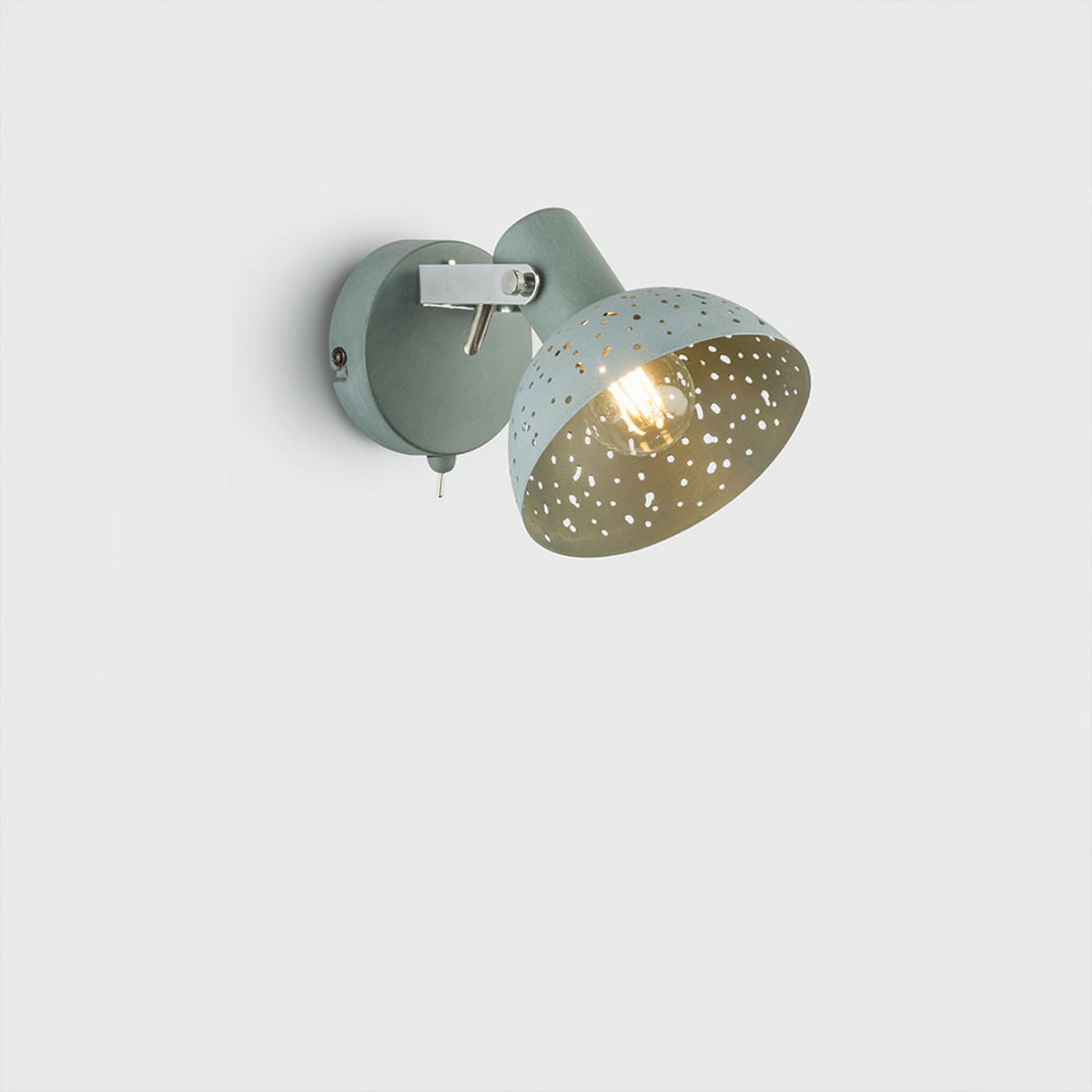 WANDLEUCHTE Fabian Grau Chrom beweglicher Spot - Grau, Metall (12/12/15cm) - Globo Lighting