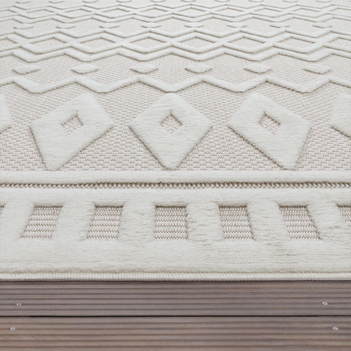 OUTDOORTEPPICH 80/150 cm Livorno 671 - Creme, Kunststoff (80/150cm) - Paco Home