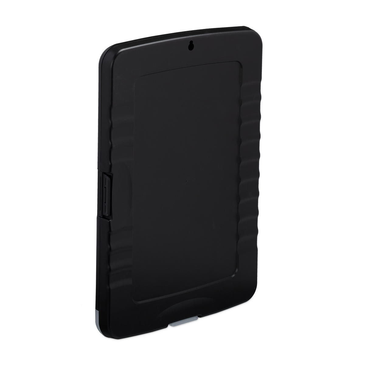 2XZÁPISNÍK - čierna, kov/plast (25/36.5/4cm) - Relaxdays