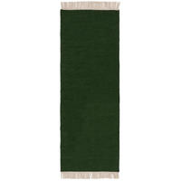 VLNENÝ koberec Liv Tmavo zelená 80x250 cm - tmavozelená, textil/prírodné materiály (80/250cm) - benuta Pop