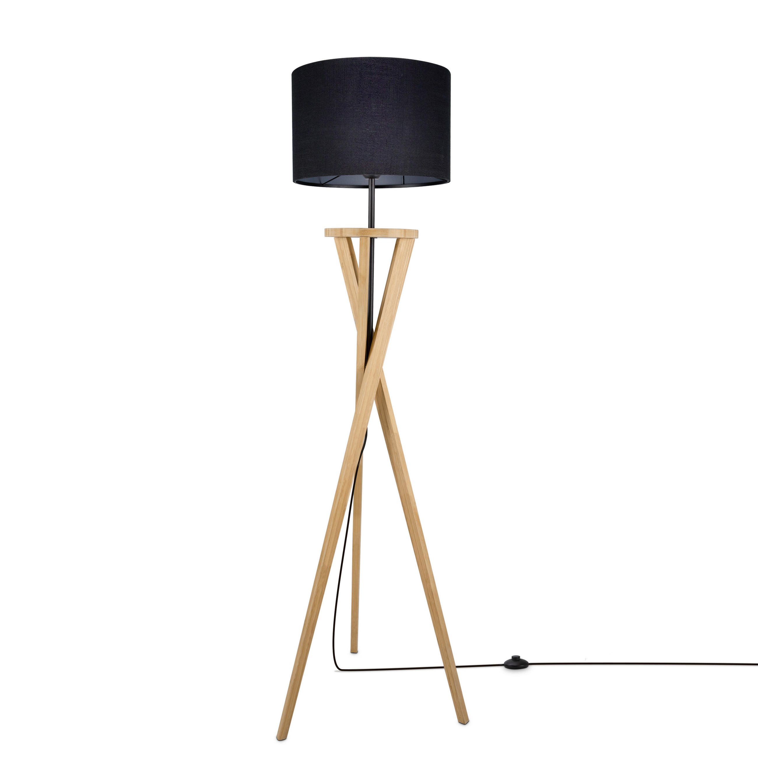 STEHLEUCHTE Mangrove - Naturfarben, Metall (50/50/161.5cm) - Paco Home
