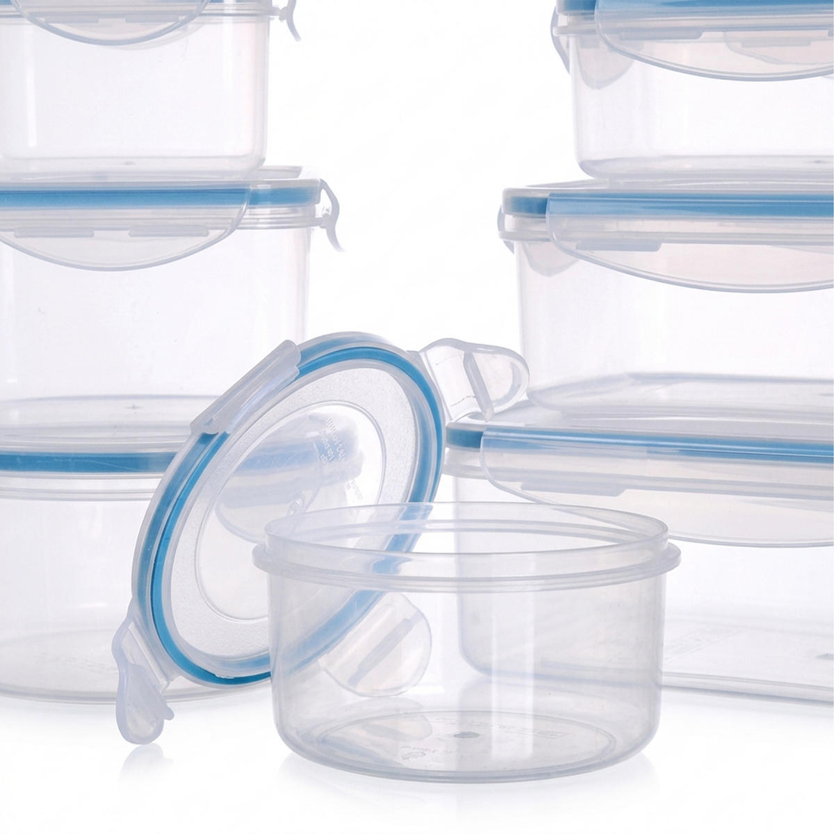 DÓZA Transparentní 8dílná-sada vzduchotěsná - průhledná, plast - Relaxdays