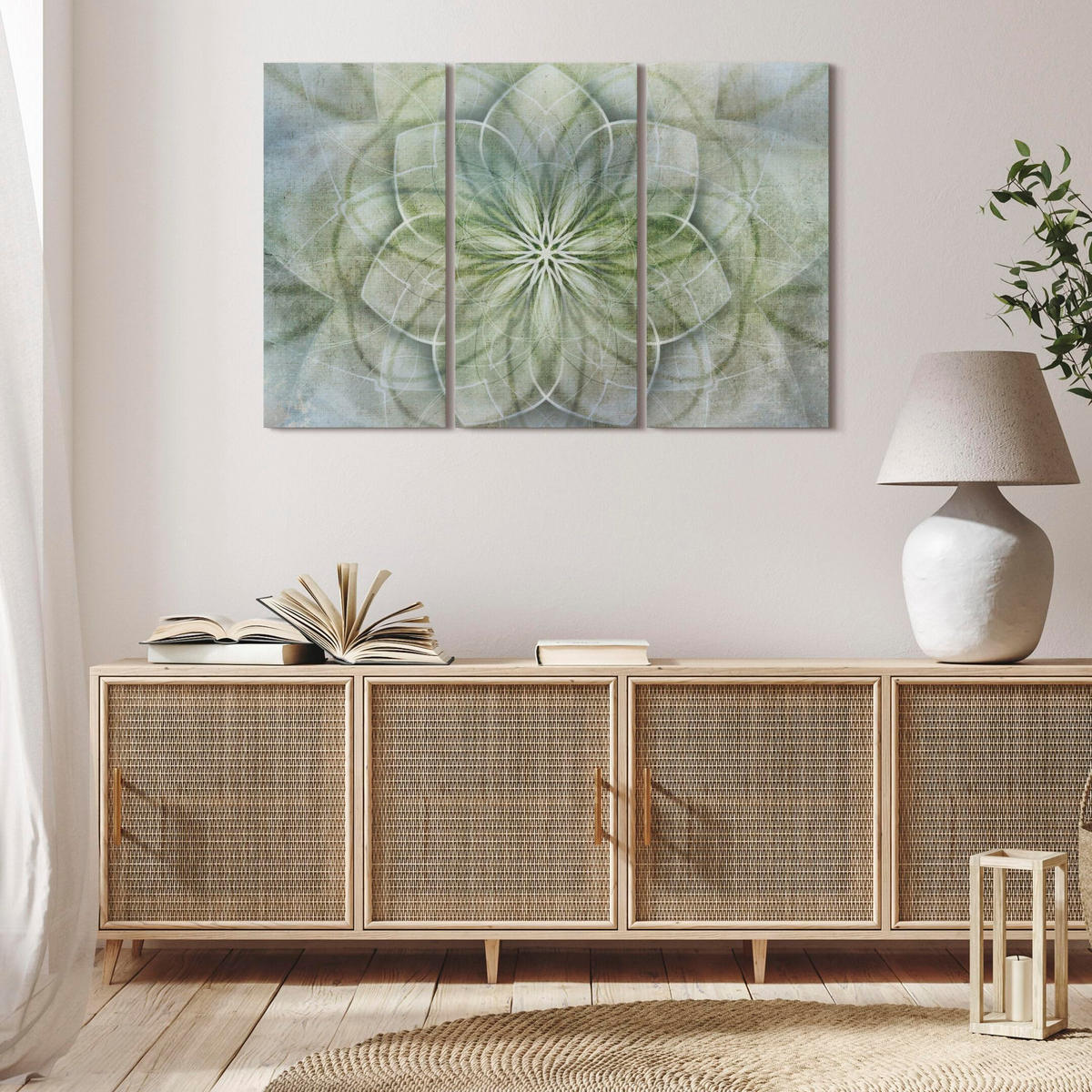 LEINWANDBILD Boho 3-tlg. 120x80 cm - Multicolor, Holz (120/80cm) - LUMASOUL