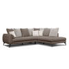 ECKSOFA CALME 5-Sitzer, beige und écru - Beige, Holz/Textil (294/229cm) - Courtois Laville