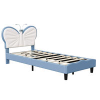 KINDERBETT 90x190 cm LED Leselampe blau - Blau, Holz (90/190cm) - LEBENLANG