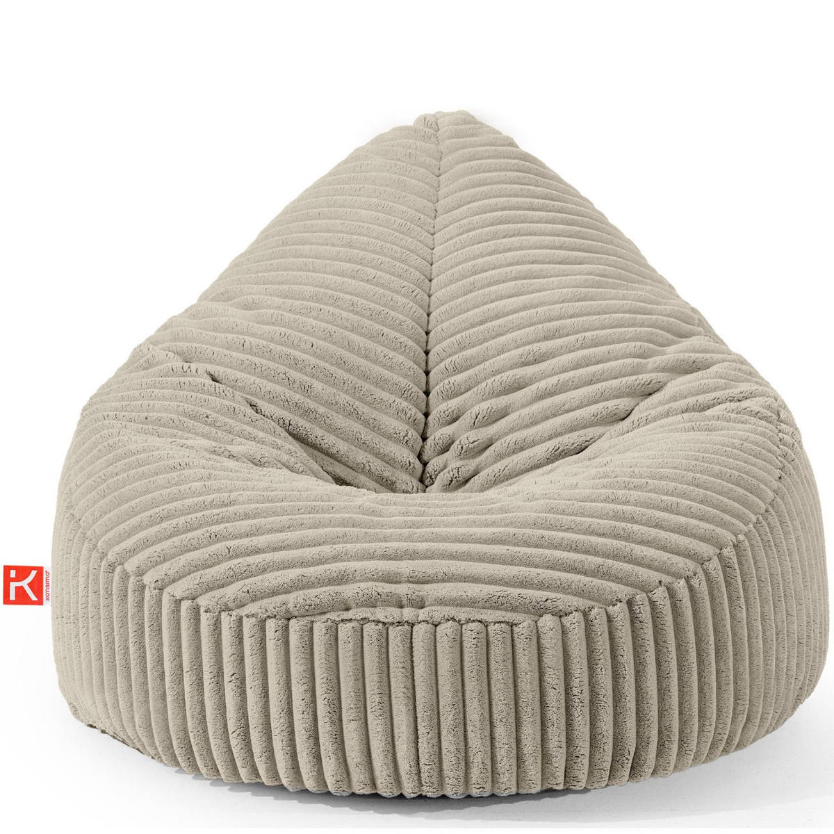 SITZSACK COSMO II aus Kordstoff, Beige - Beige, Textil (85/80/85cm) - KONSIMO®