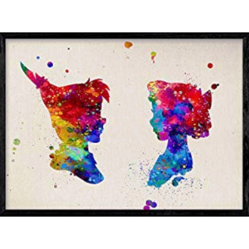 POSTER Peter Pan & Tinkerbell A4 Rahmenlos - Klar, Papier (29.7/5/21cm) - Nacnic