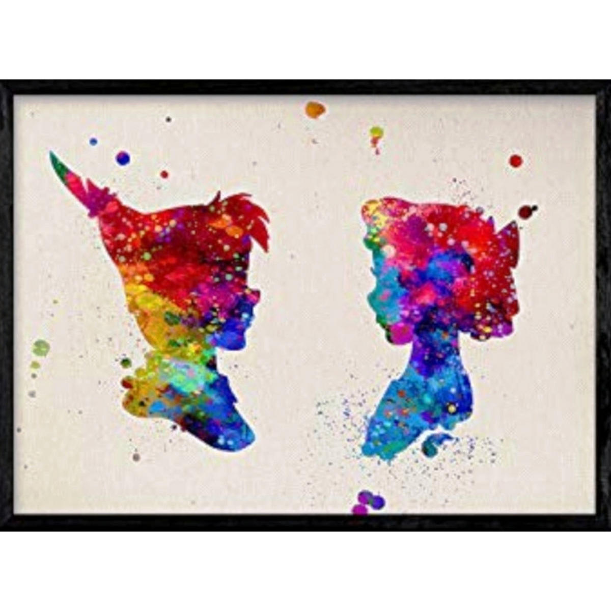 POSTER Peter Pan & Tinkerbell A4 Rahmenlos - Klar, Papier (29.7/5/21cm) - Nacnic