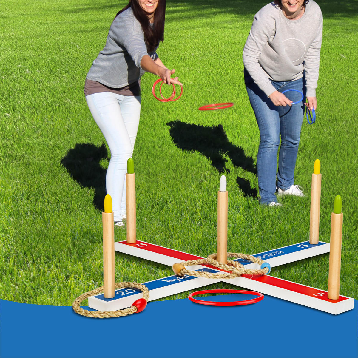 WURFSPIEL Mitty Toss XL - Multicolor, Holz (5/60cm) - Toyfel