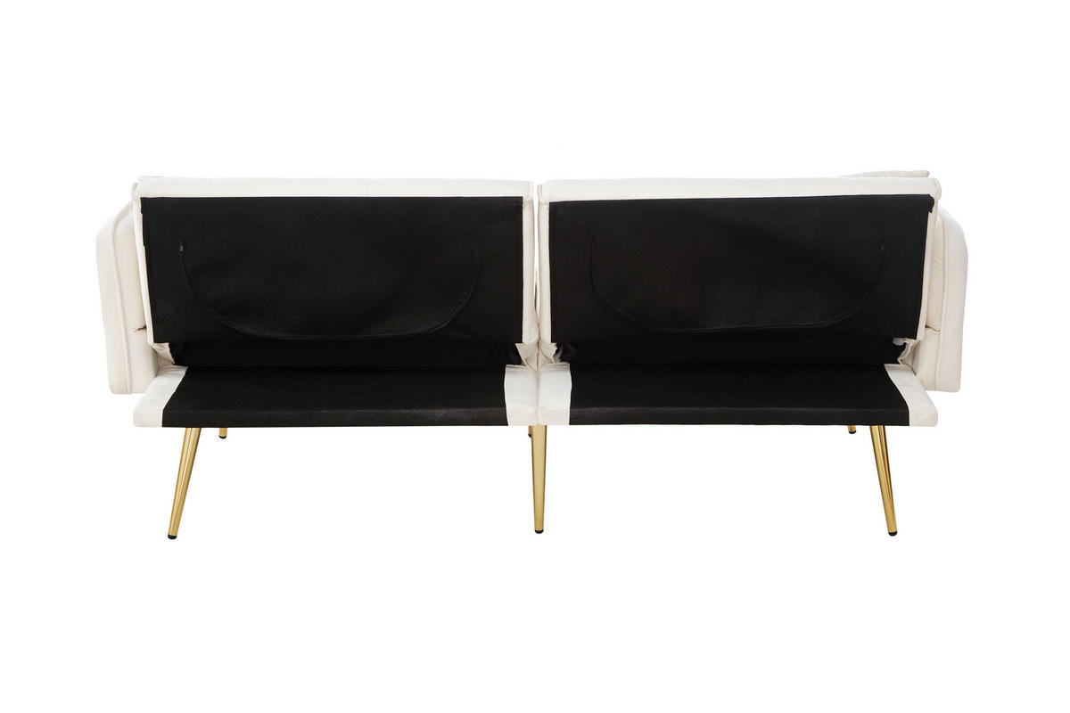 SOFABETT 178/82/70 cm Altweiß - Weiß, Textil (82/70/178cm)
