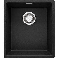 SPÜLBECKEN London Slim, 2-er set Anthrazit 41/47 cm 1 Becken + Ablauf-Set ab 45er Unterschrank - Chromfarben/Anthrazit, Kunststoff (41/20/47cm) - Primagran