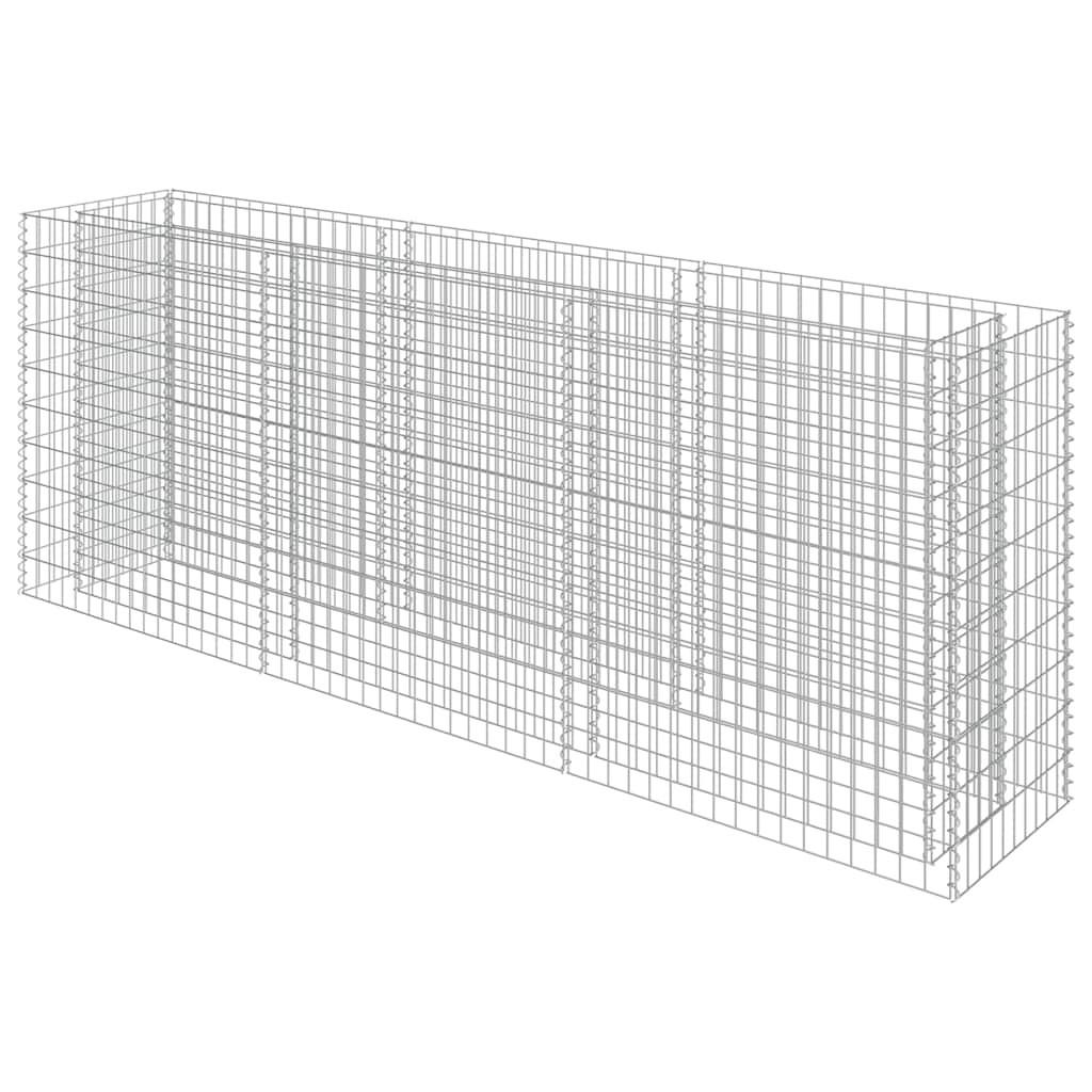GABIONEN-HOCHBEET Verzinkter Stahl 270x50x100 cm - Silberfarben, Metall (270/100/50cm)