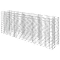 GABIONEN-HOCHBEET Verzinkter Stahl 270x50x100 cm - Silberfarben, Metall (270/100/50cm)