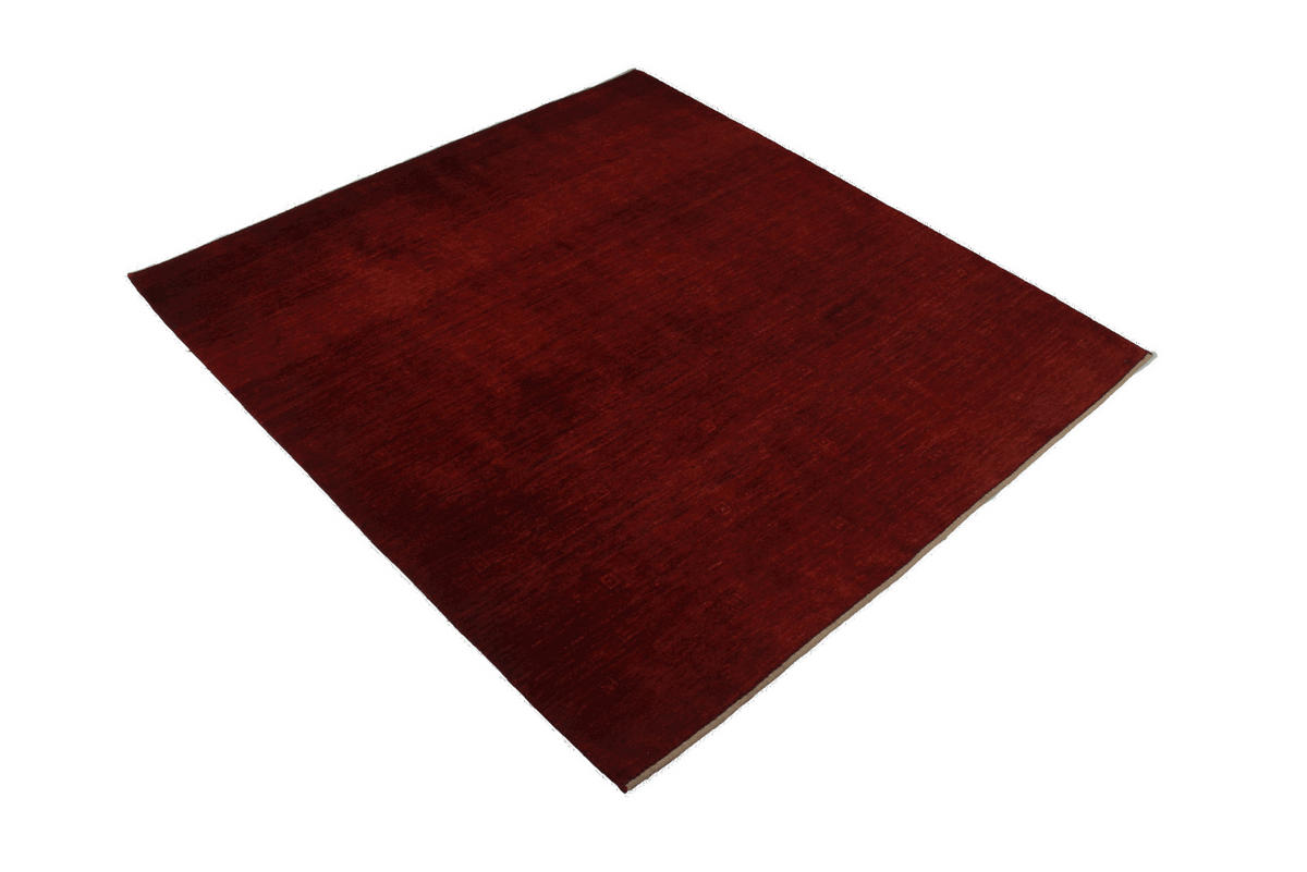 TEPPICH Rizbaf Rot 158/147 cm Schurwolle - Rot, Textil (147/158cm) - Looma