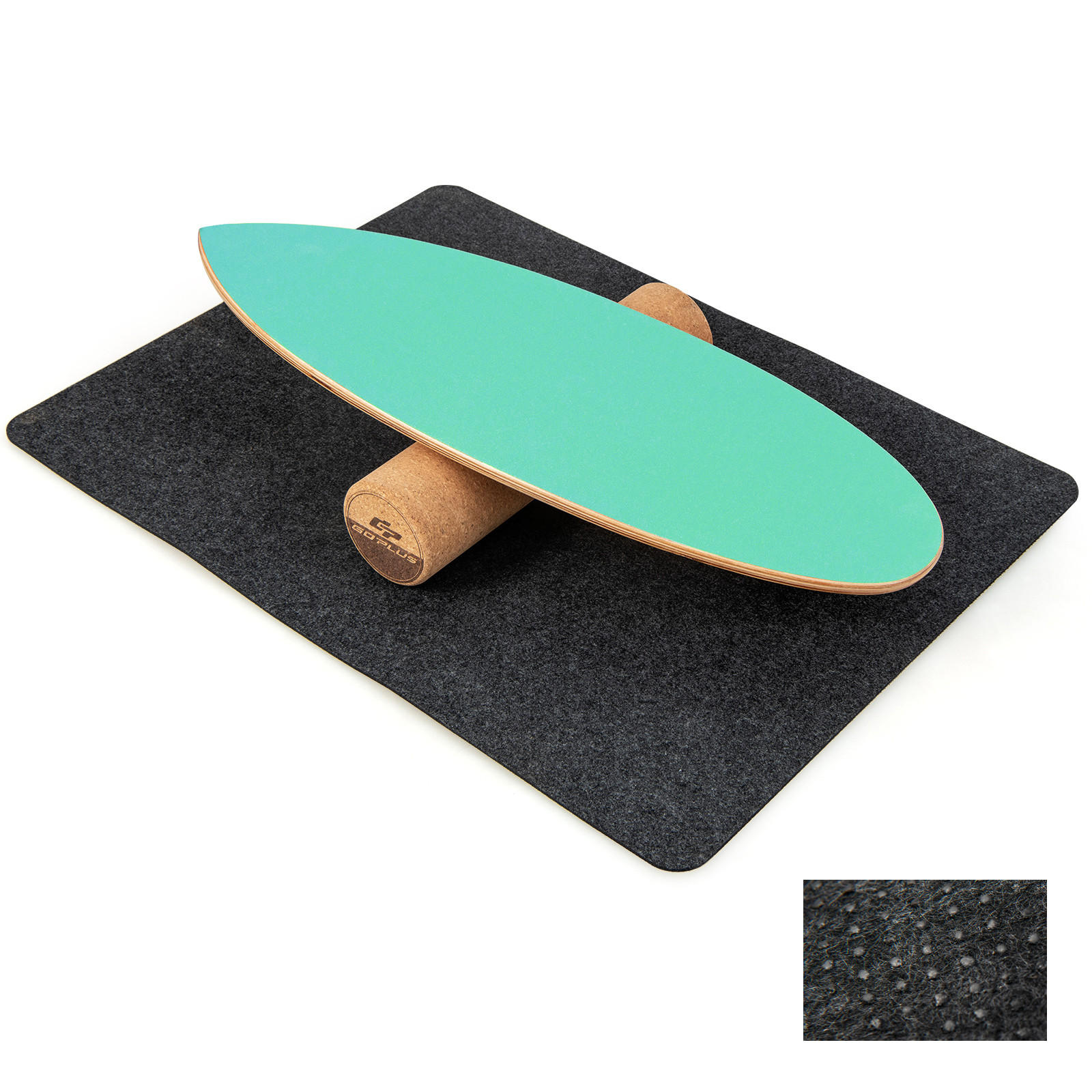 BALANCIERBRETT Grün - Grün, Holz (28/82cm) - COSTWAY