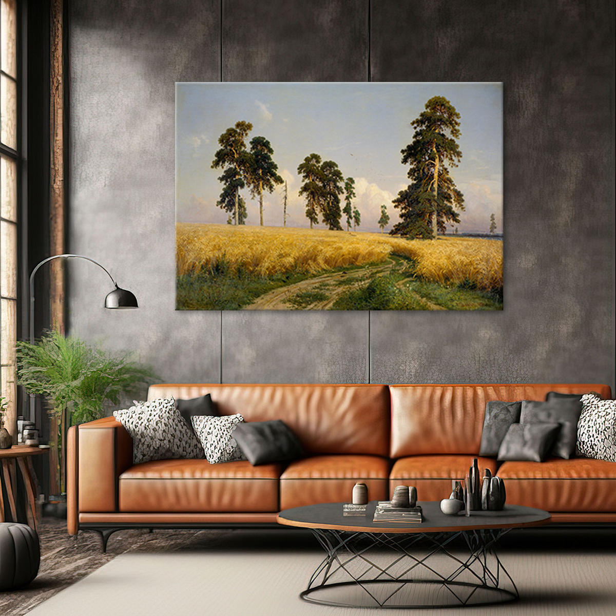 WANDBILD roggen iwan schischkin - Multicolor, Textil (60/40cm) - Feeby