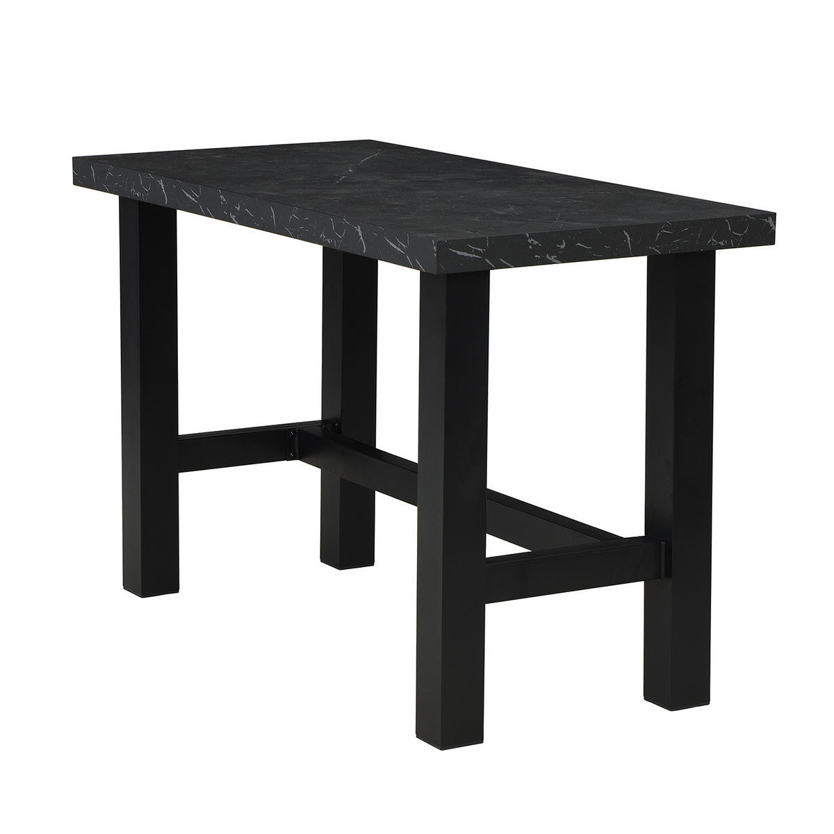 SCHREIBTISCH THOR 120/60/77 cm - Anthrazit/Schwarz, Holzwerkstoff/Metall (60/120/77cm) - DUBI Möbel