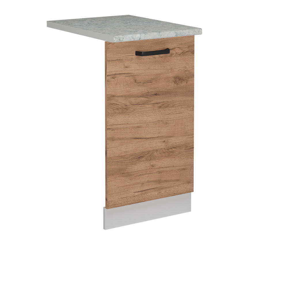 ČELNÍ PANEL MYČKY R-Line Zlatý mocný dub 45 cm s pracovní deskou - bílá/medově dubová, kompozitní dřevo (45/81.8/1.6cm) - Vicco