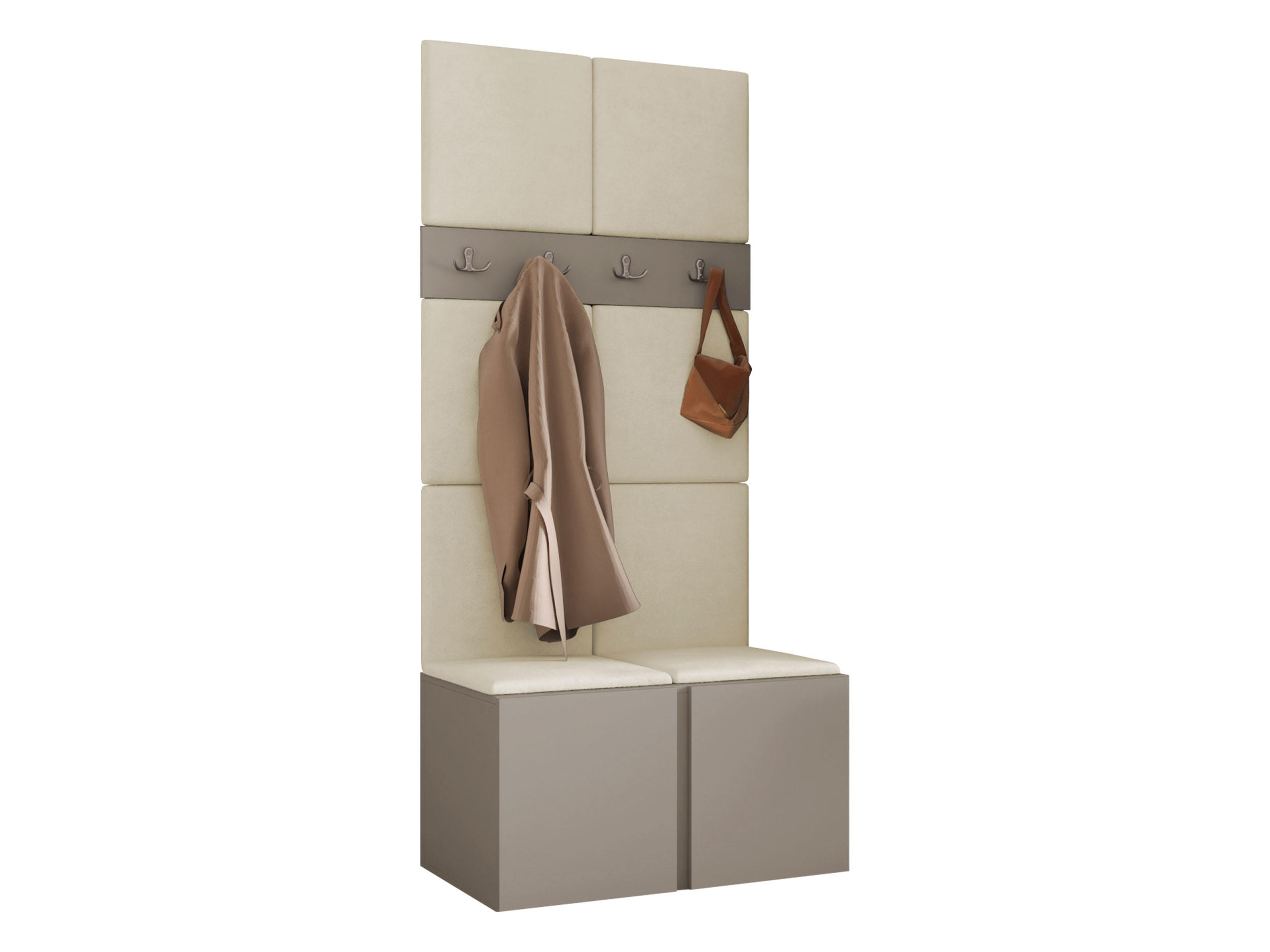 Mirjan24 Garderoben-Set Kaschmir, Beige 84x186x46 cm