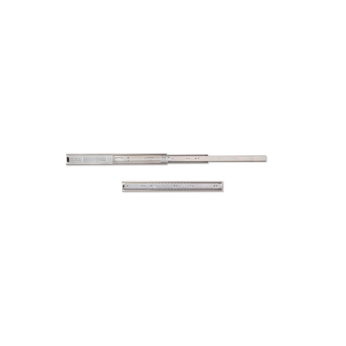 KORPUSSCHIENEEN Kugelgelagerter für Schubladen mit Vollauszug, Höhe 45mm, Länge 400mm, Stahl, Verzinkt - Zinkfarben, Metall (5.5/3/40cm) - EMUCA