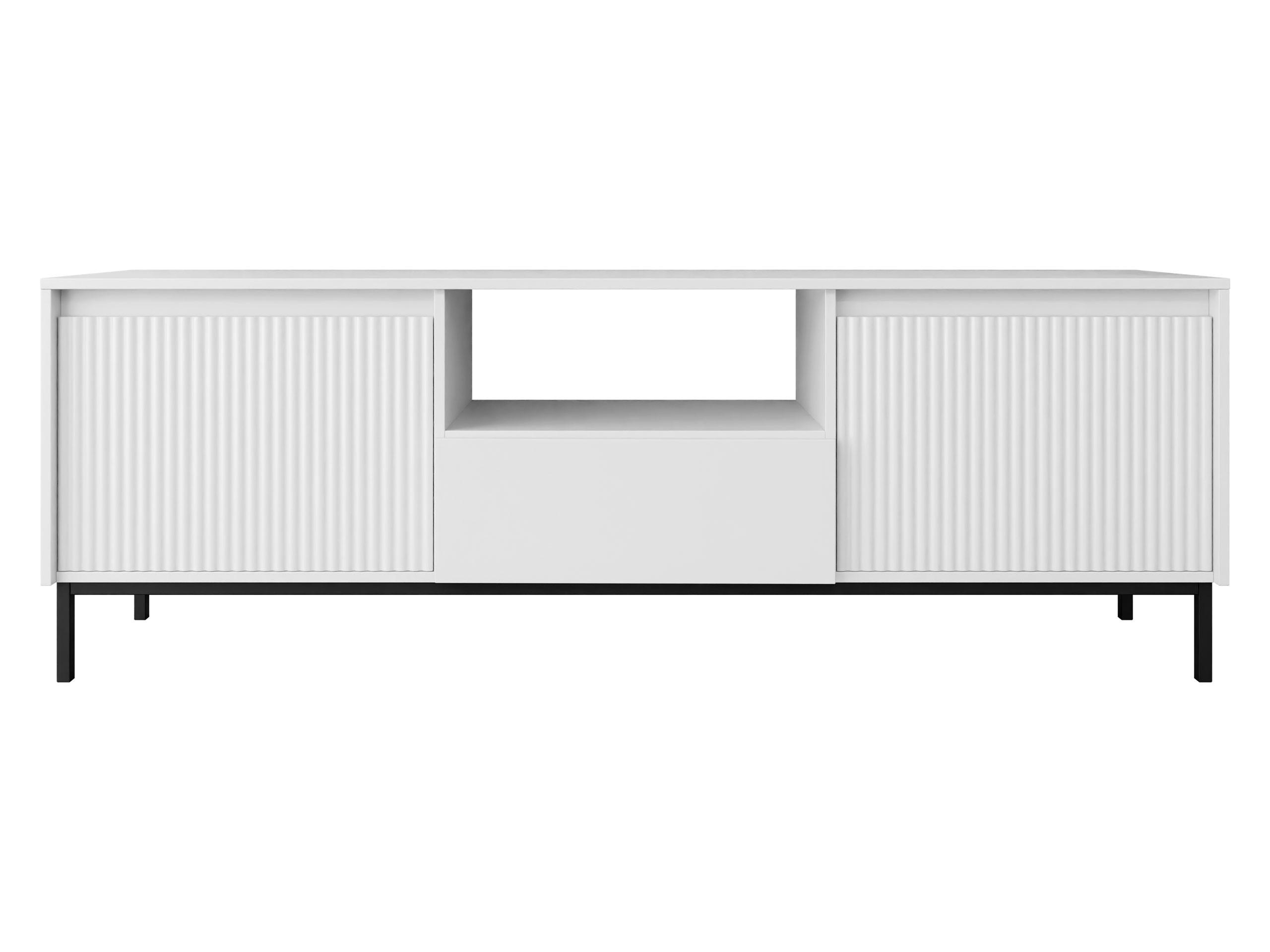 TV-ELEMENT Ozmi 2K1SZ - Schwarz/Weiß, Holzwerkstoff/Metall (174/55/40cm) - MIRJAN24