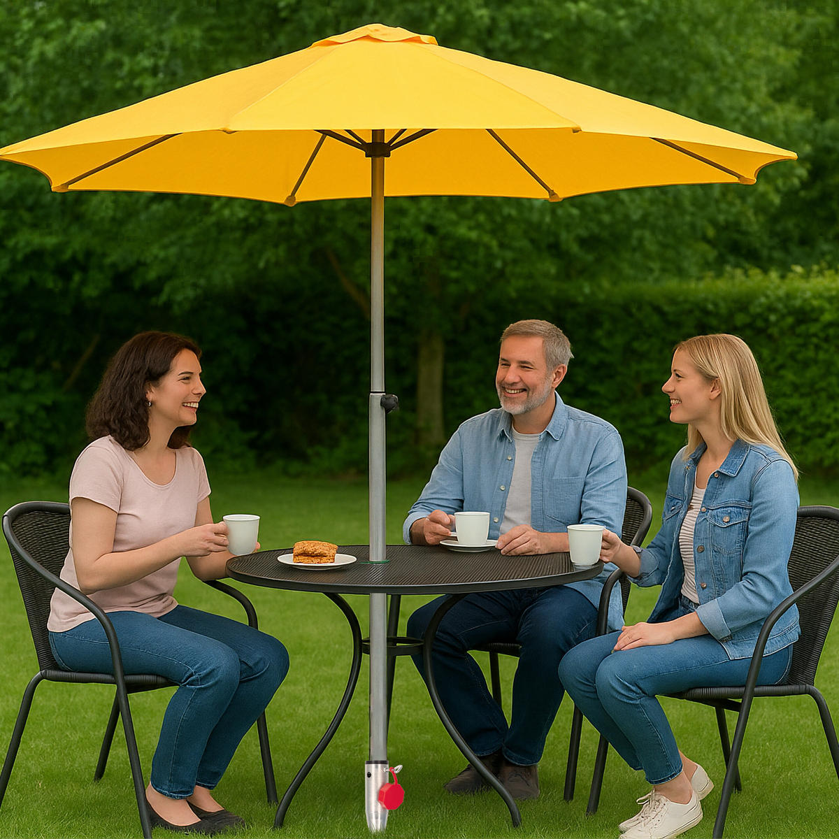 TALNA spona - srebrne barve/rdeča, kovina/umetna masa (7/56/10cm) - Relaxdays