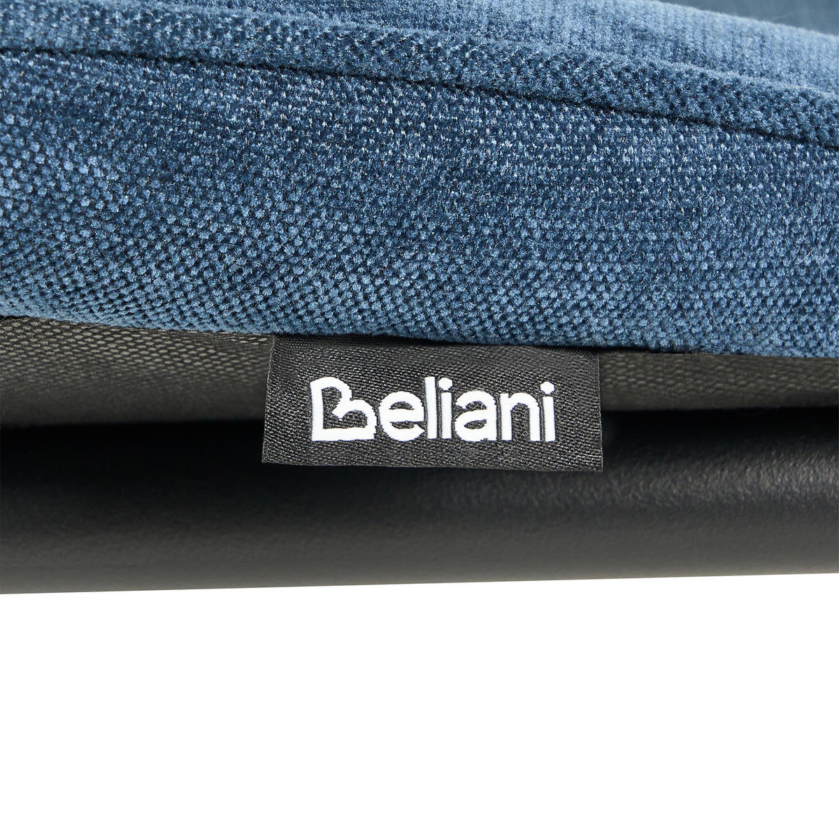 ESSZIMMERSTUHL 2er-Set Stoff Dunkelblau Kiana - Dunkelblau, Textil (50/81/59cm) - Beliani