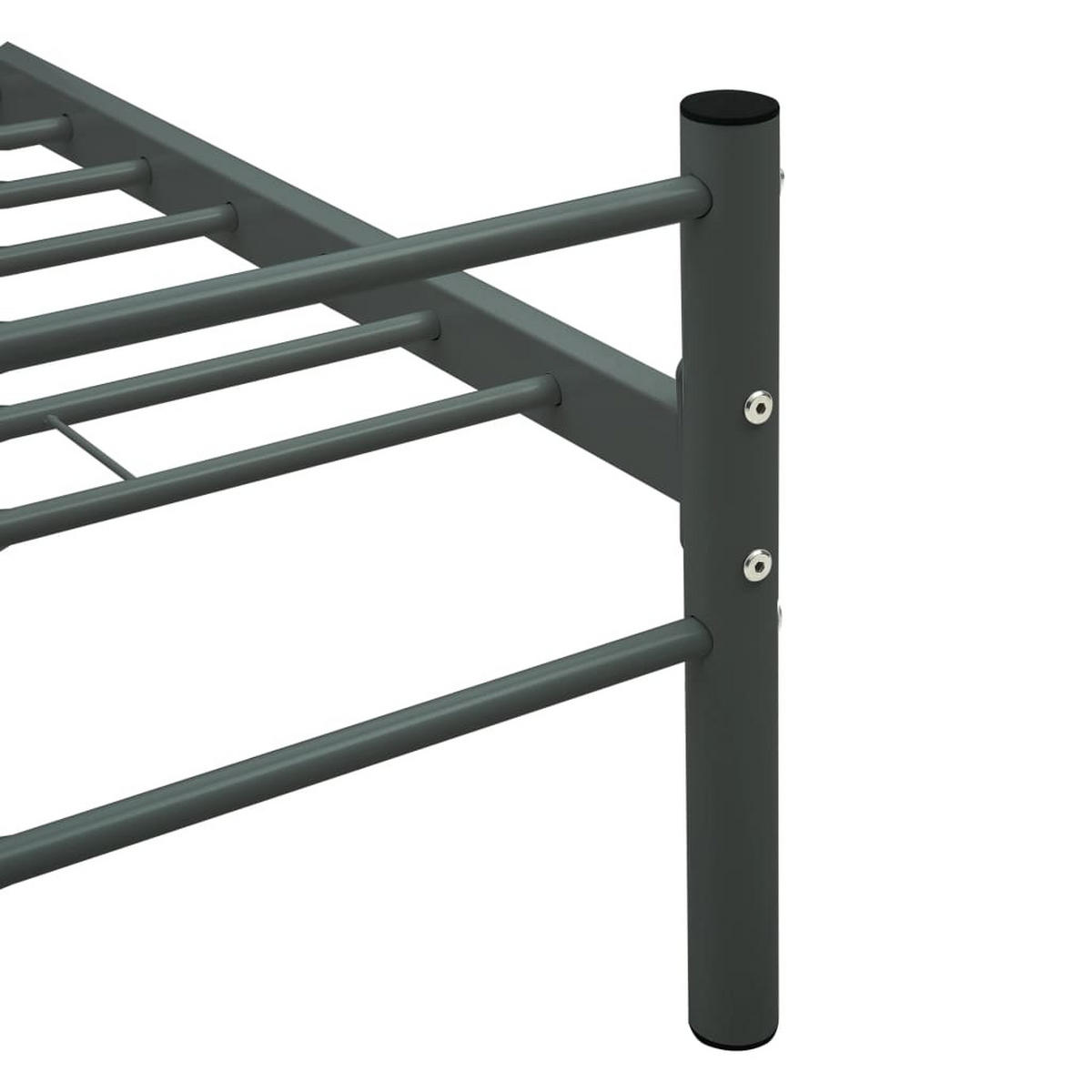 METALLBETT Husted 97/205 cm - Grau, Metall (90/200cm) - Nettlife