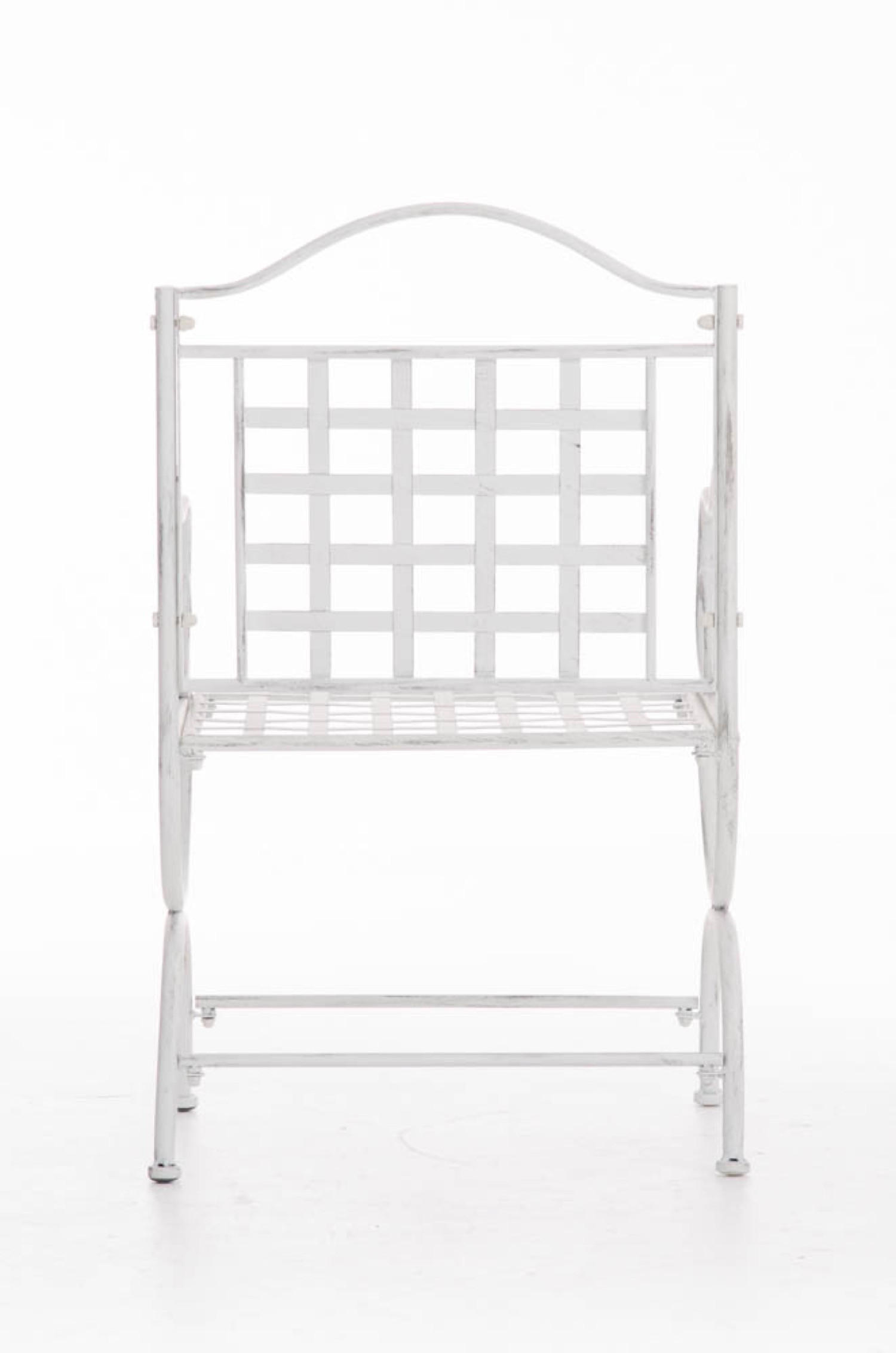 GARTENSTUHL Loma antik weiß - Weiß, Metall (56/53/92cm) - TPFGarden