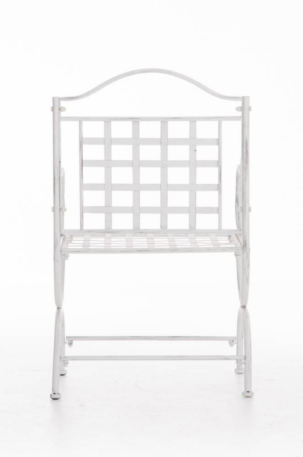 GARTENSTUHL Loma antik weiß - Weiß, Metall (56/53/92cm) - TPFGarden