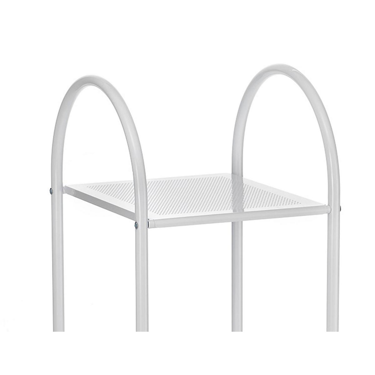 BADREGAL MADURAI - Weiß, Metall (34/143/37cm) - CARO-Möbel