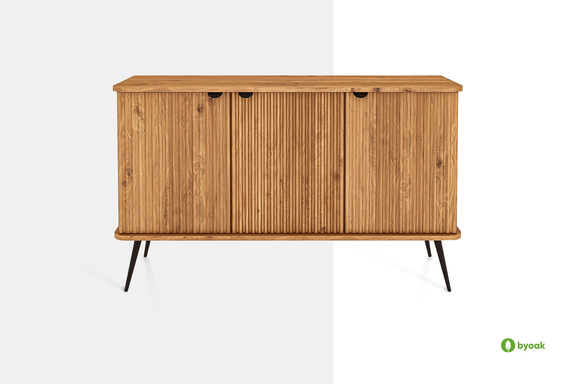 KOMMODE LINA Wildeiche - Wildeiche, Holz (144/87/46cm) - byoak