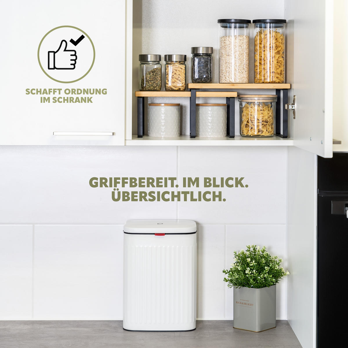 GEWÜRZREGALE 2er-Set, schwarz - Schwarz, Holz (30/16/20cm) - bremermann