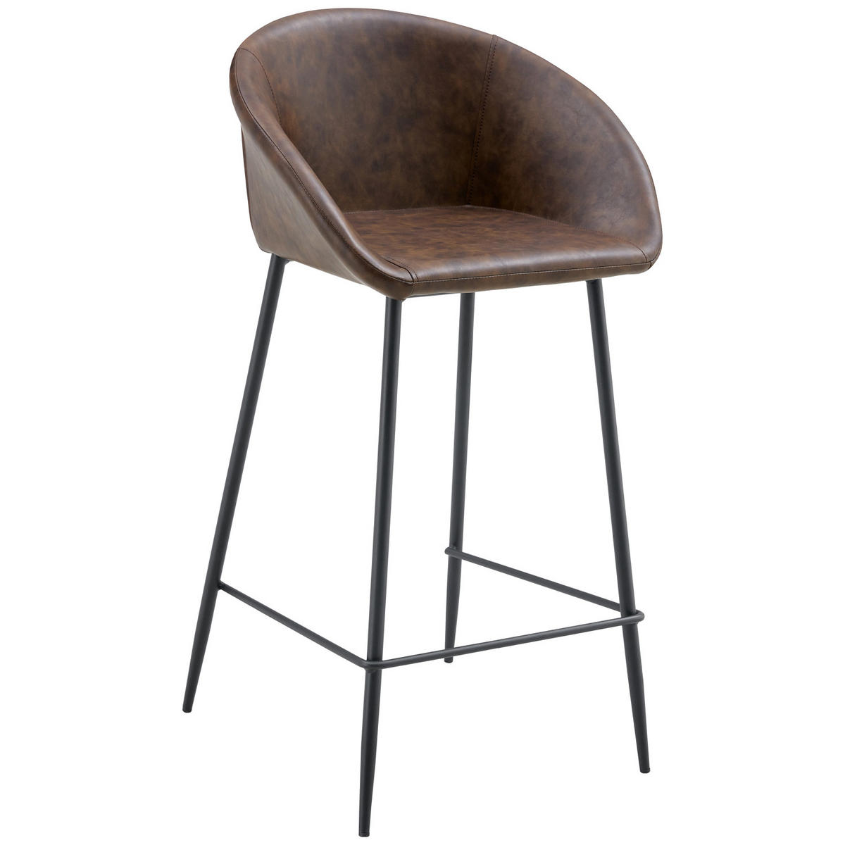 BARHOCKER Achille Braun 2er-Set - Braun, Kunststoff (52/91/59cm) - Happy Garden