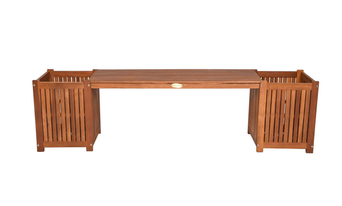 PFLANZBANK Oslo geölt Natur Akazie Blumenständer - Naturfarben, Holz (30/40/150cm) - DELUKE