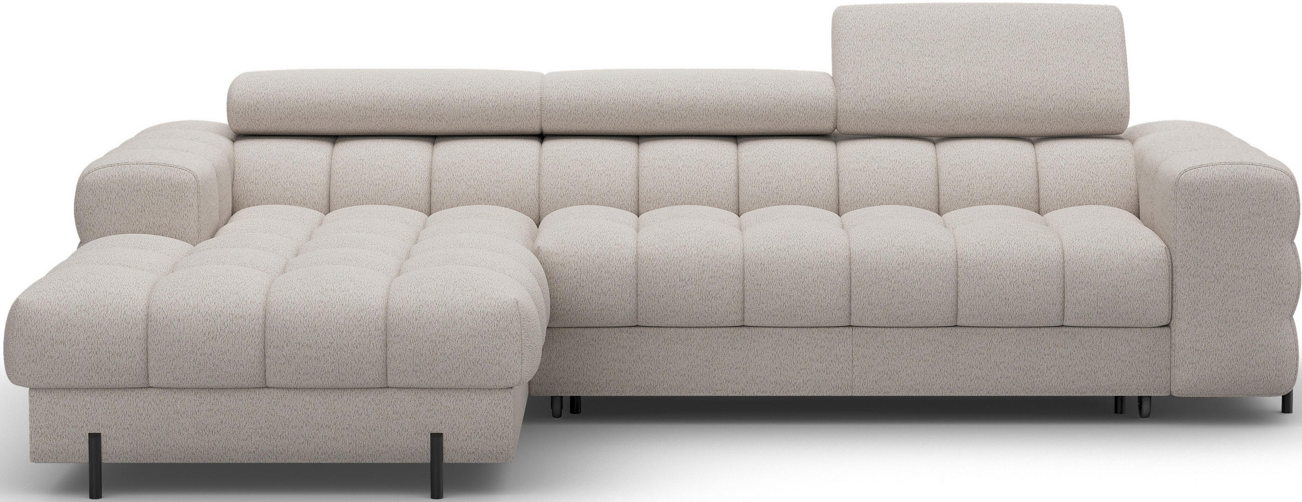 ECKSOFA Neviro L - Beige (Royal 18) - Beige, Holzwerkstoff (285/181cm) - Möblo