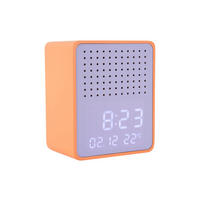 WECKER Funky Vibes 9/6/11 cm - Orange, Holz (6/11/9cm) - Karlsson