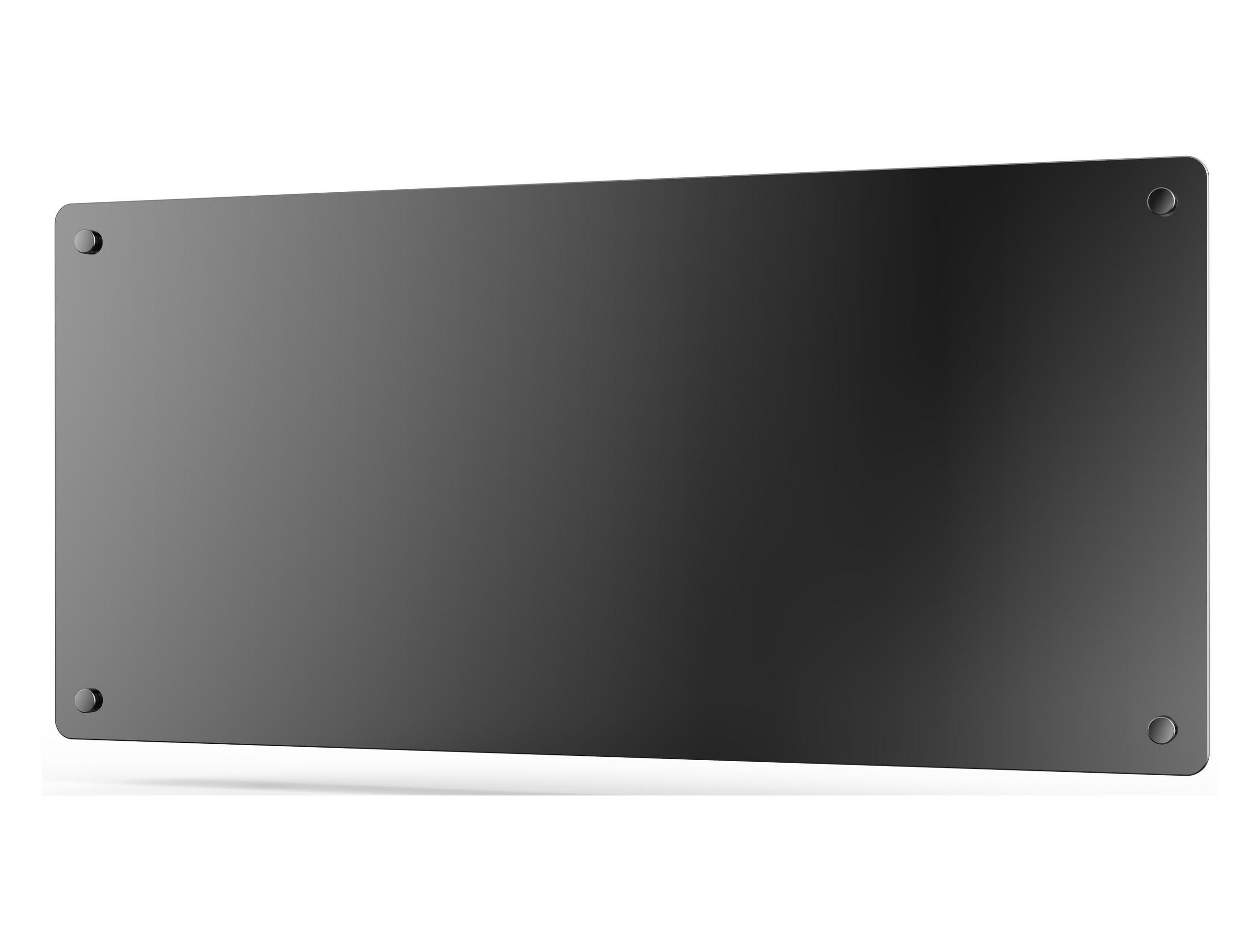 HEIZKÖRPERPANEEL Schwarz mit Glasscheibe und WiFi-App-Steuerung 2000 W - Schwarz, Keramik (84/40/12cm) - Purline